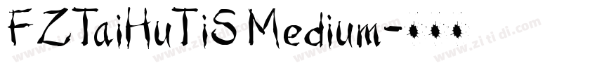 FZTaiHuTiS Medium字体转换